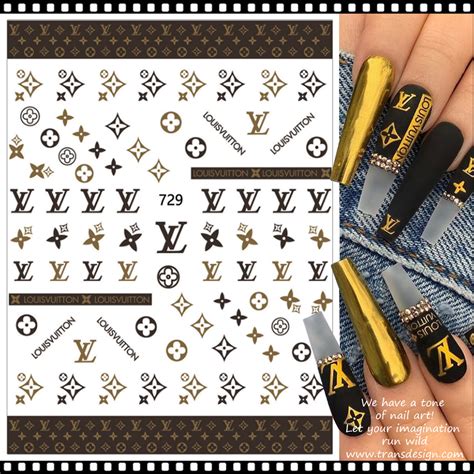 black louis vuitton nails|louis vuitton nail foil patterns.